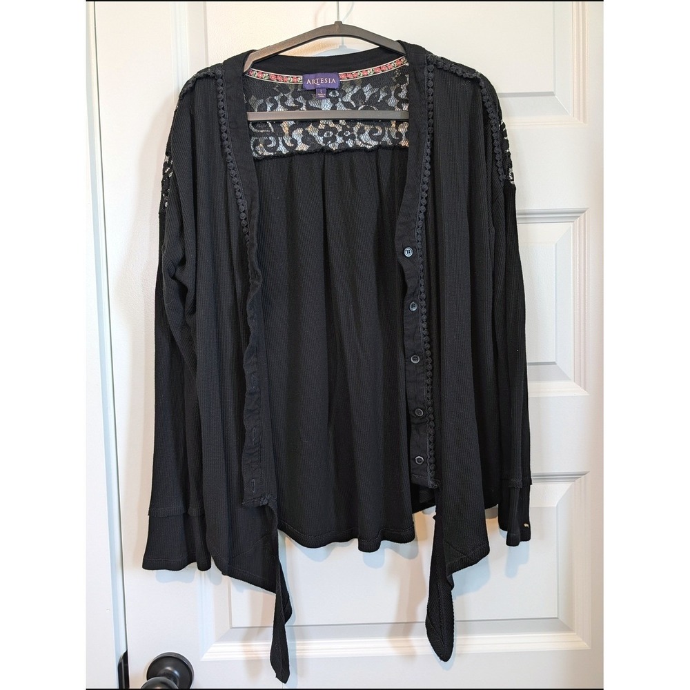 Artesia Lace Back Tie Front‎ Cardigan